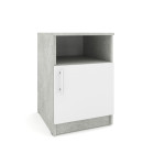Офисная тумба ОФТ-01 40x45x60 см Бетон/Белая