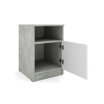 Офісна тумба ОФТ-01 40x45x60 см Бетон/Біла