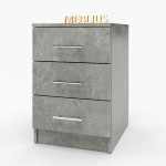 Офисная тумба на 3 ящика ОФТ-02 40x45x60 см Бетон