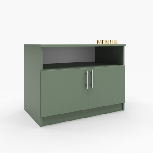 Офісна тумба ОФТ-03 80x45x60 см Зелений Димчастий