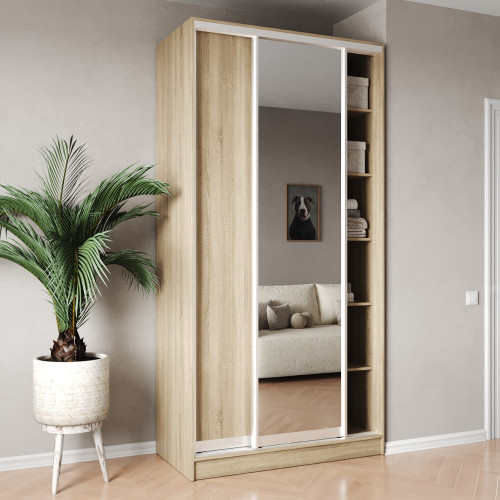 Шафа-купе 2-дверна 110x60x240 см Стандарт Дуб Сонома