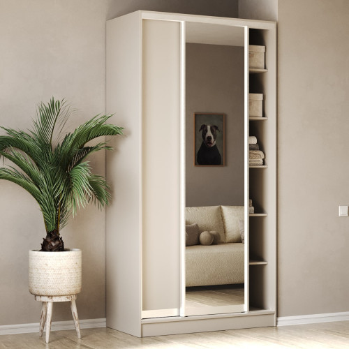 Шафа-купе 2-дверна 110x60x240 см Стандарт Кашемір