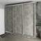 Шафа-купе 3-дверна 270x60x240 см Стандарт Бетон