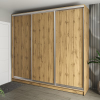 Шафа-купе 3-дверна 270x60x240 см Стандарт Дуб Аппалачі
