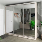 Шафа-купе 3-дверна 260x60x240 см Стандарт Кашемір