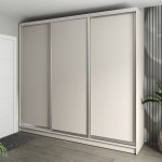 Шафа-купе 3-дверна 260x60x240 см Стандарт Кашемір