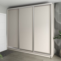 Шафа-купе 3-дверна 260x60x240 см Стандарт Кашемір