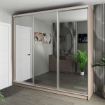 Шафа-купе 3-дверна 260x60x240 см Стандарт Тоффі