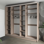 Шафа-купе 3-дверна 260x60x240 см Стандарт Тоффі