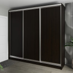 Шафа-купе 3-дверна 260x60x240 см Стандарт Венге