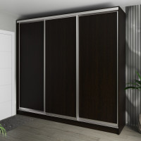 Шафа-купе 3-дверна 260x60x240 см Стандарт Венге