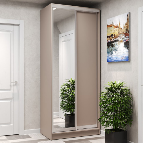 Шафа-купе 2-дверна 100x60x240 см Стандарт Тоффі