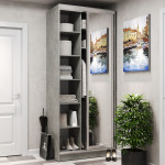 Шафа-купе 2-дверна 100x60x240 см Стандарт Бетон