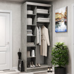 Шафа-купе 2-дверна 100x60x240 см Стандарт Бетон