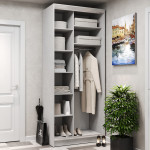 Шафа-купе 2-дверна 100x60x240 см Стандарт Бетон Стайл