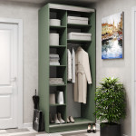 Шафа-купе 2-дверна 100x60x240 см Стандарт Зелений Димчастий