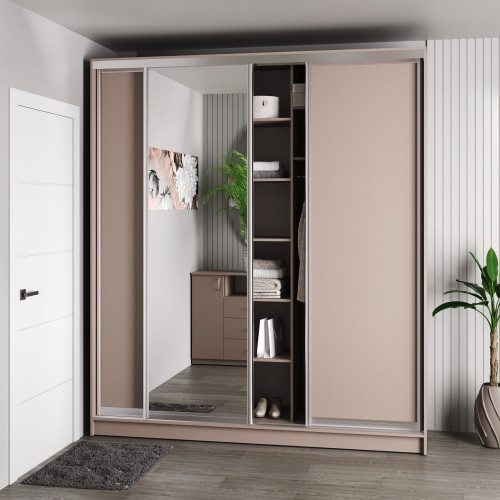 Шафа-купе 3-дверна 230x60x240 см Стандарт Тоффі