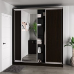 Шафа-купе 3-дверна 230x60x240 см Стандарт Венге