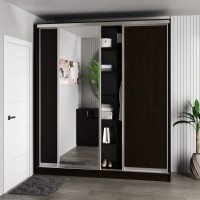 Шкаф-купе 3-дверный 230x60x240 см Стандарт Венге
