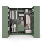 Гардеробні шафи комплект 250х110 см Зелений Димчастий №1