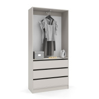 Гардеробна шафа з 3 шухлядами Кашемір ПГ-1 100x40x210 см