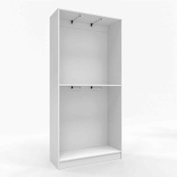 Гардеробна шафа для короткого одягу Білий німфея альба ПГ-2 60x40x210 см