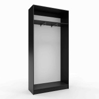 Гардеробна шафа для довгого одягу Антрацит ПГ-4 80x40x210 см