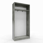 Гардеробна шафа для довгого одягу Бетон ПГ-4 60x40x210 см