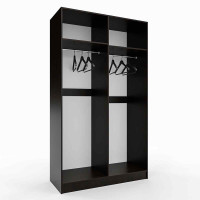 Гардеробна шафа подвійна Венге ПГ-6 120x50x210 см