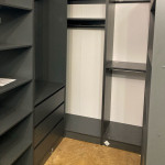 Гардеробна шафа з 3 шухлядами Антрацит ПГ-1 60x40x210 см