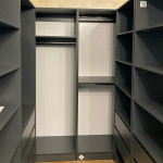Гардеробна шафа з 3 шухлядами Антрацит ПГ-1 70x40x210 см