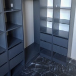 Гардеробна шафа з 3 шухлядами Антрацит ПГ-1 70x40x210 см