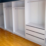 Гардеробна шафа з 3 шухлядами Білий Німфея Альба ПГ-1 60x50x210 см